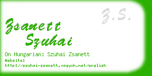 zsanett szuhai business card